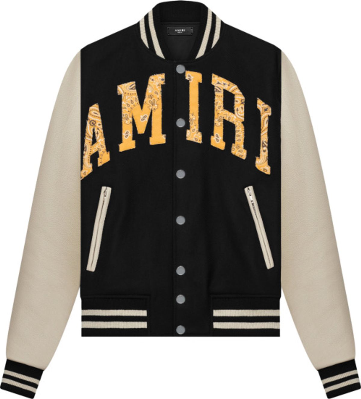 Yellow Bandana Varsity Jacket 