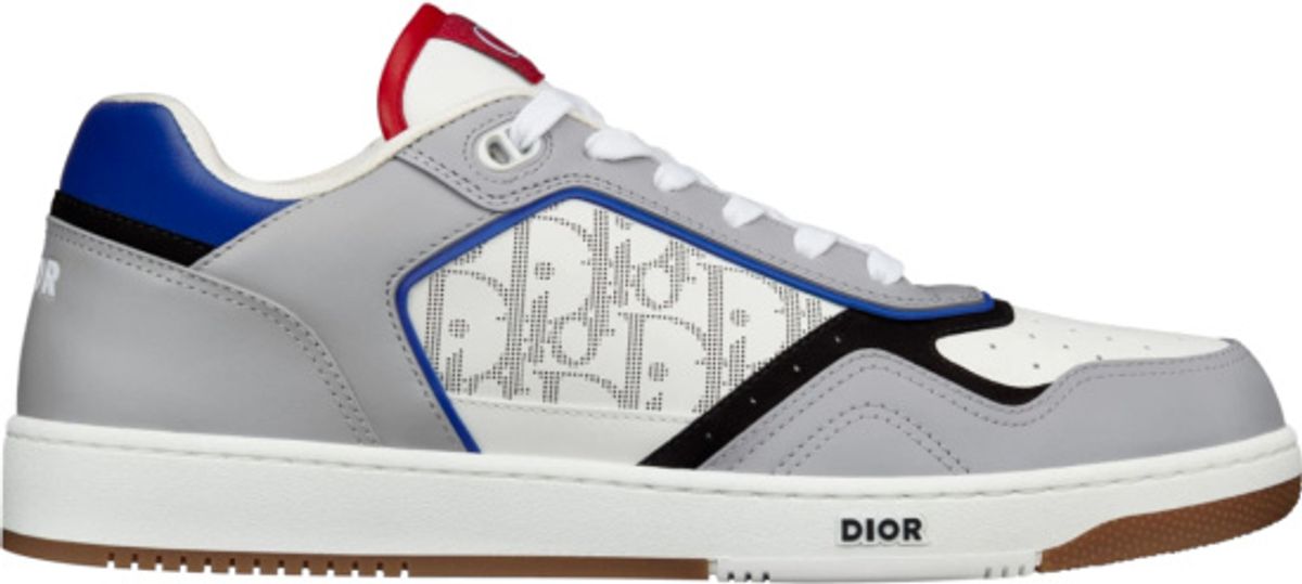 Dior Grey, Blue, & Red B27 Sneakers