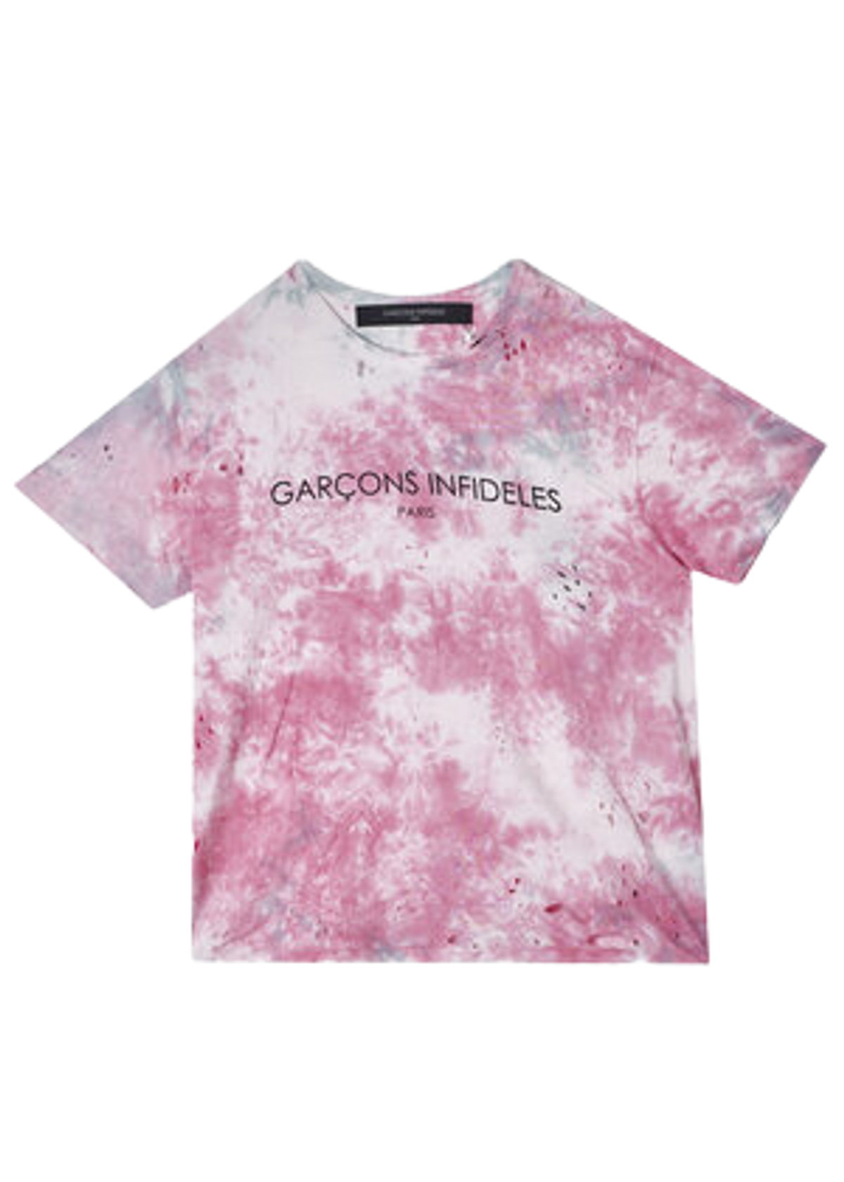 Garcons Infideles Pink Tie Dye T-Shirt