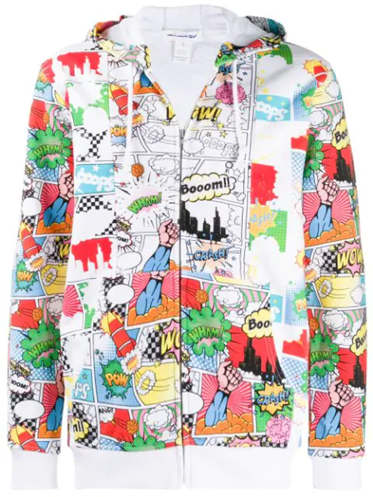 Comme Des Garcons Cartoon Print Hooded Jacket