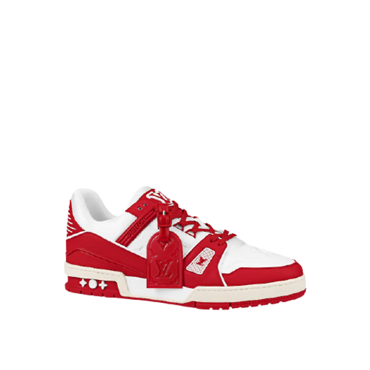 Louis Vuitton Red Trainer Sneakers