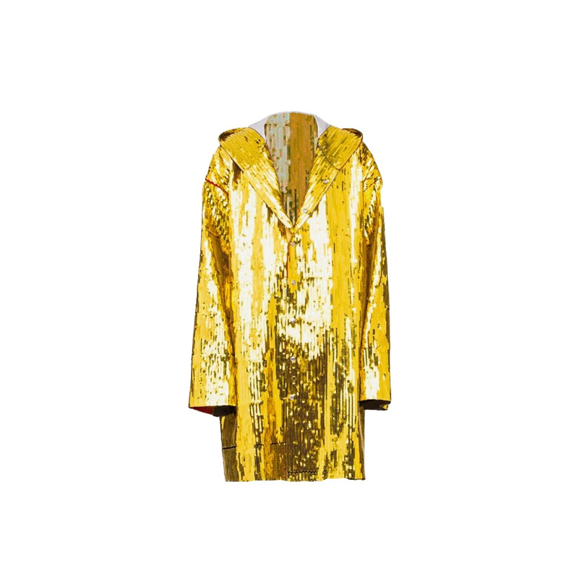 Rick Owens Opulent Beach Gold Parka