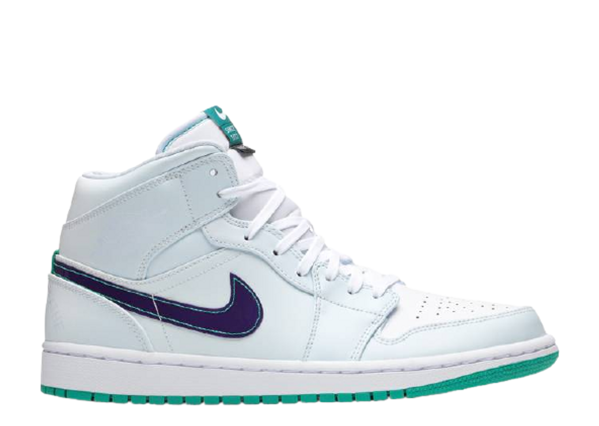 Nike Air Jordan 1 Mid Pregame White Sneakers