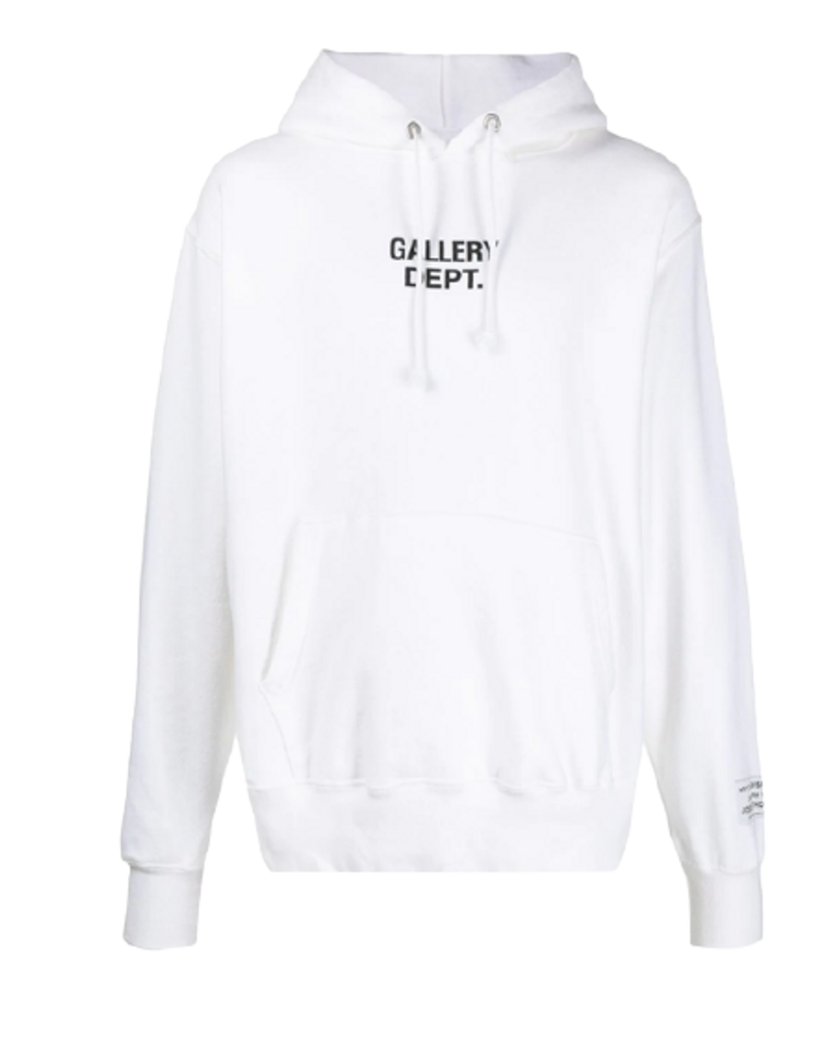 Gallery Dept. Centred Logo Hooded White Sweatshirt