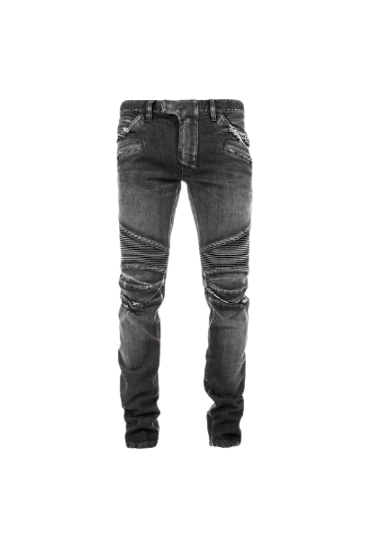 Balmain Slim Fit Stretch Cotton Denim Jeans