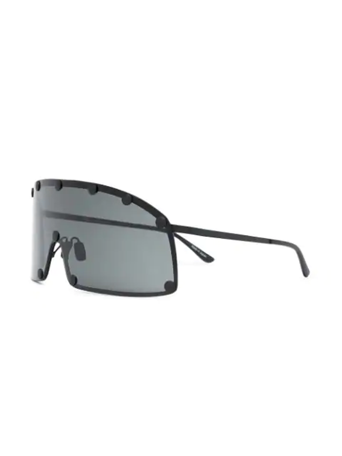 Rick Owens Performa Shielding Black Sunglasses
