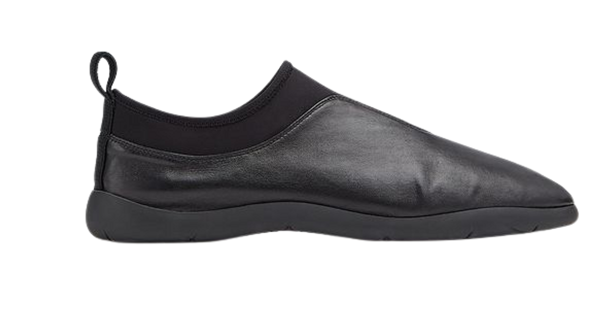 Bottega Veneta Plat Slip-On Black Sandals