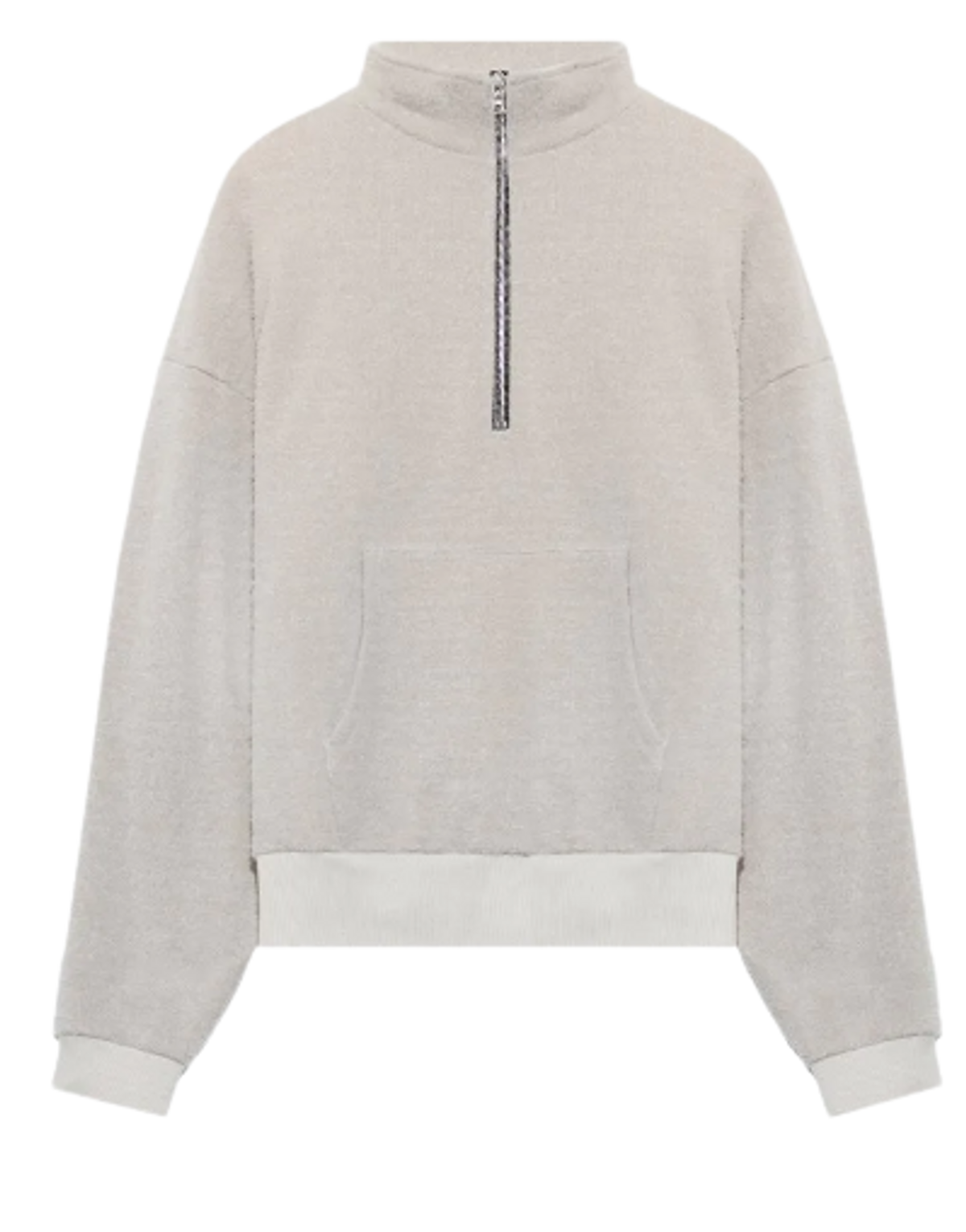 John Elliott Fur Terry Half Zip Pullover
