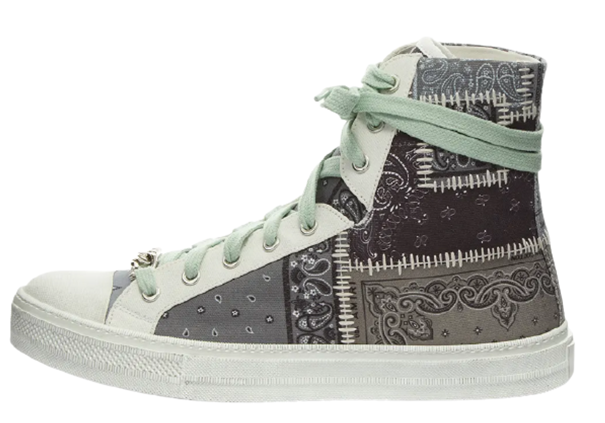 Amiri Bandana Patchwork Black Sneakers