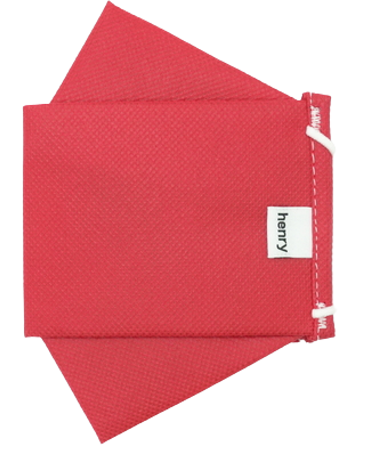 Henry Mask Adult Pleated Face Red Mask