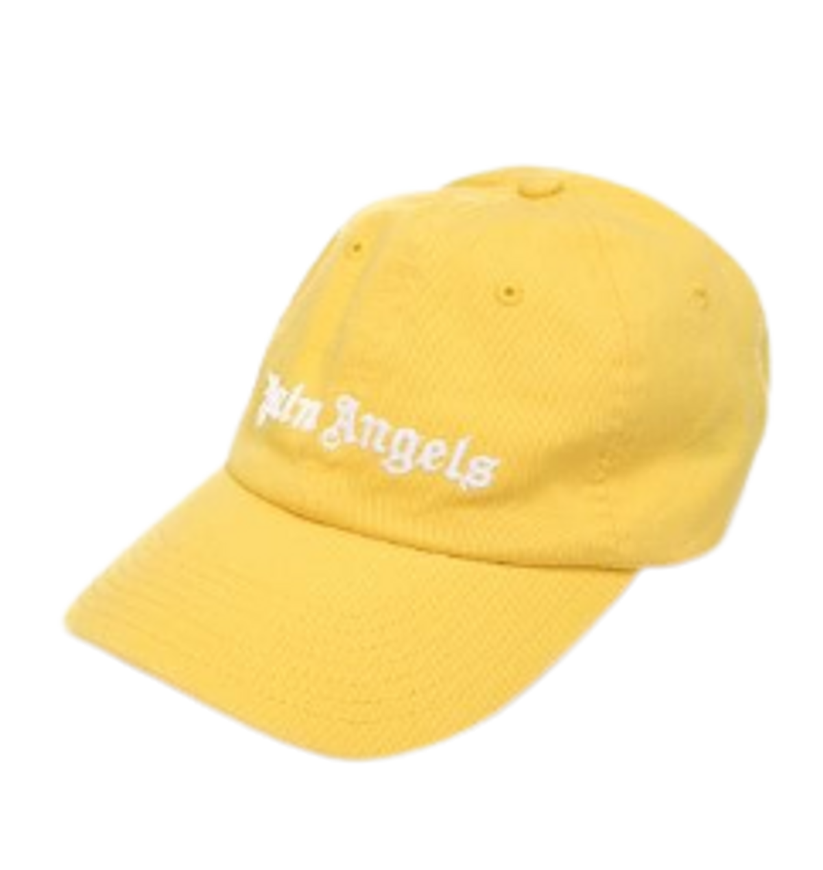 Palm Angels Classic Logo Cotton Canvas Yellow Cap
