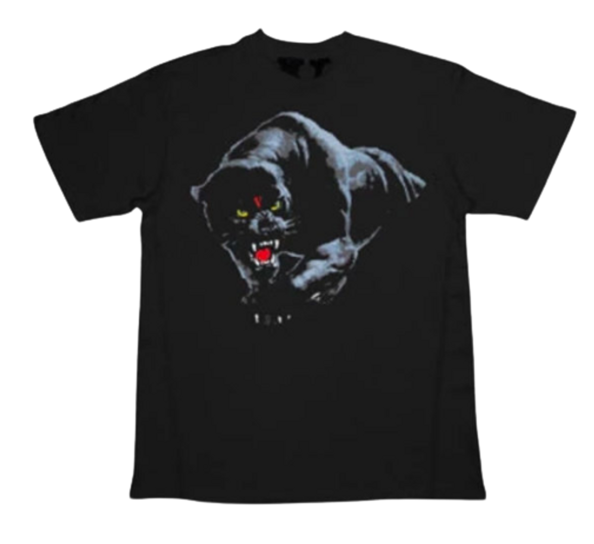 Vlone Black V Panther T-Shirt