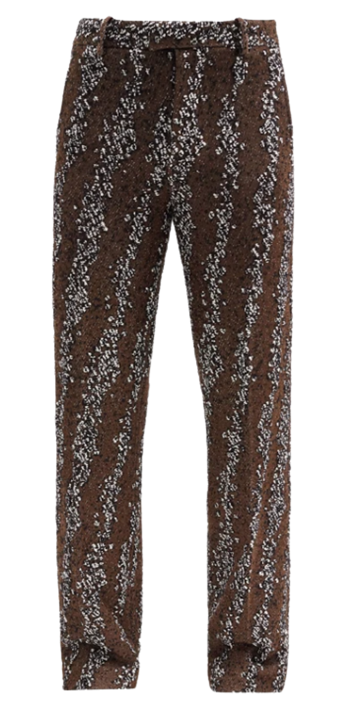 Bottega Veneta Compact Bubble Boucle Brown Pants