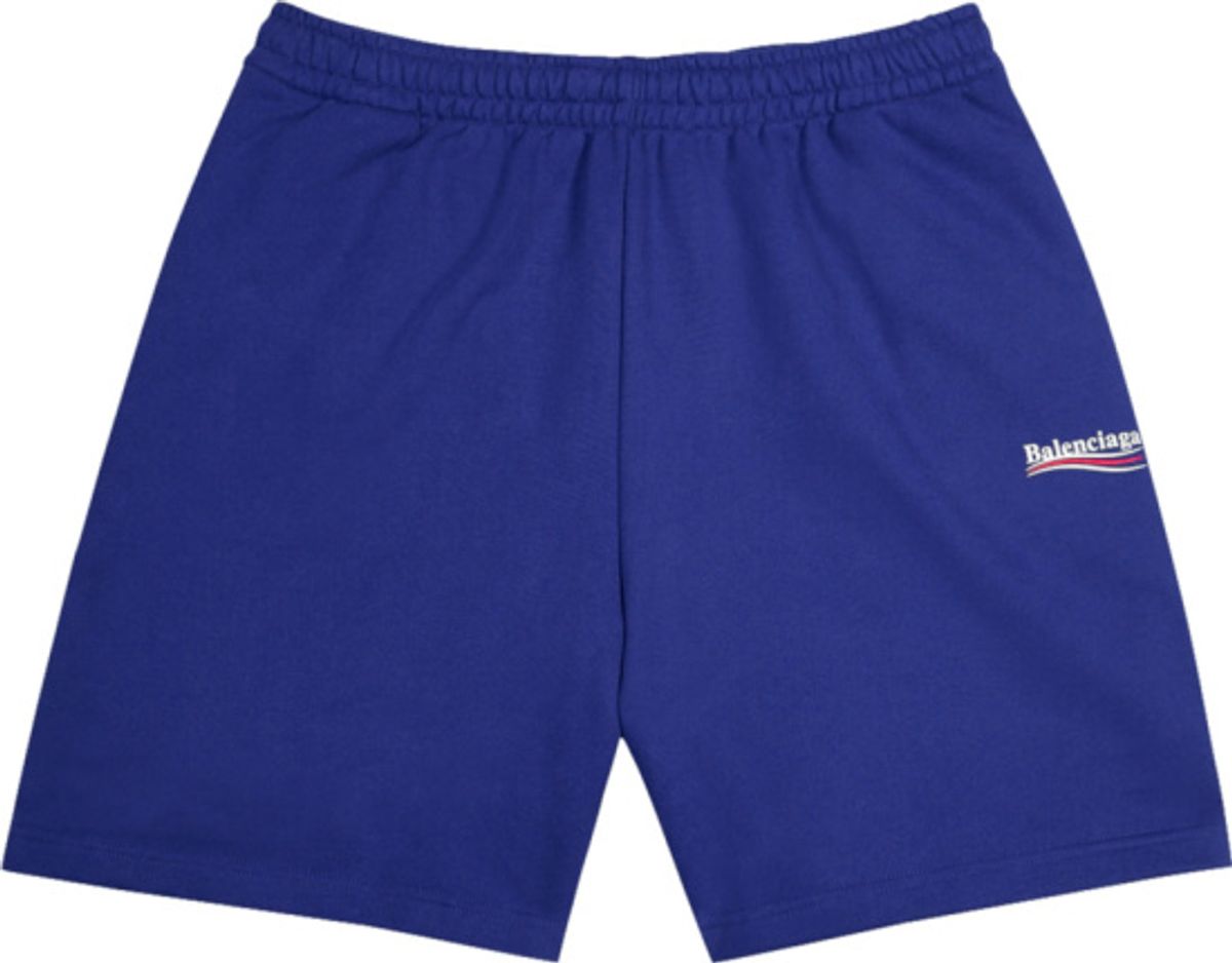 Balenciaga Royal Blue Political Sweat Shorts