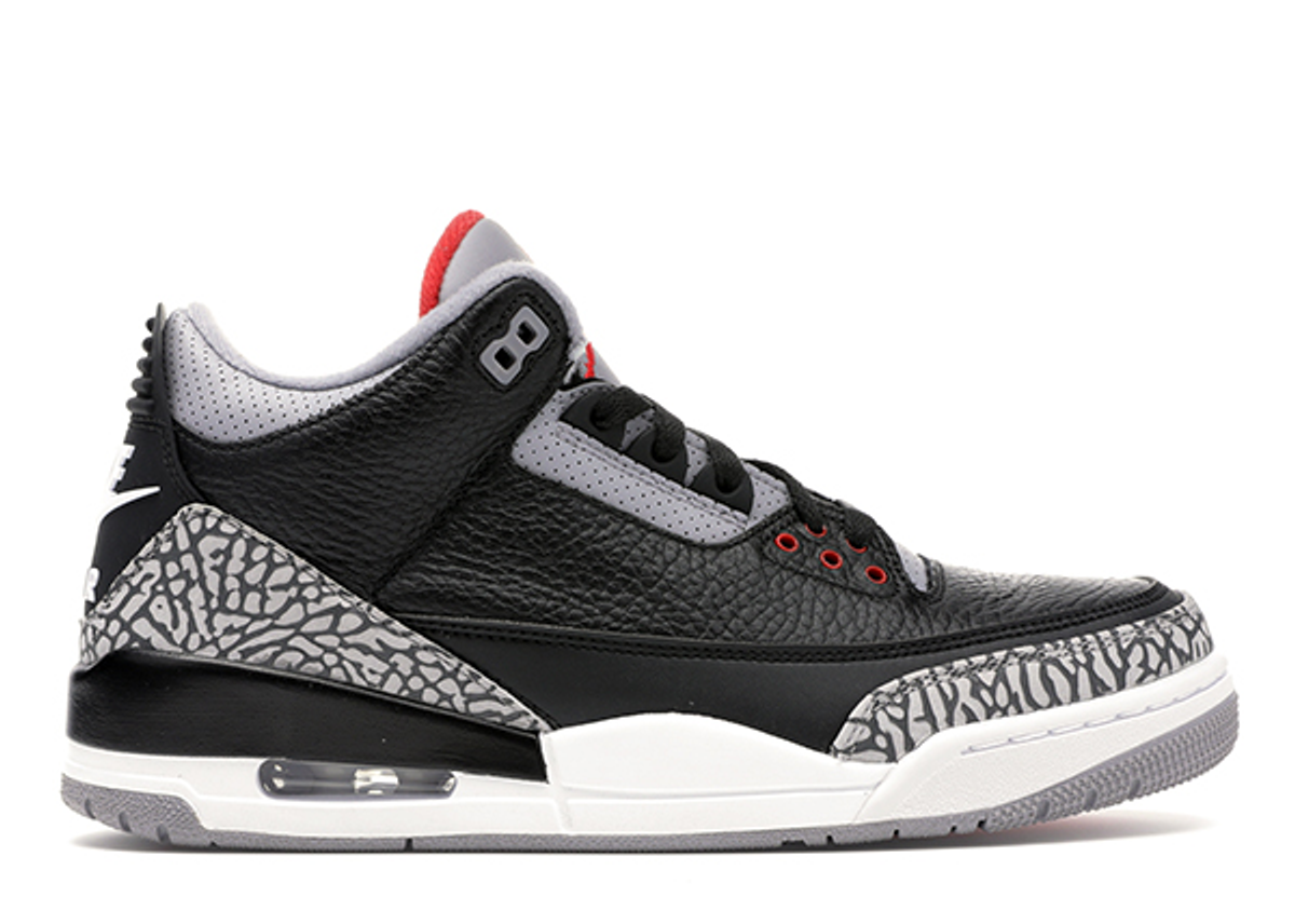 Jordan Air Jordan 3 Retro Black Cement Sneakers