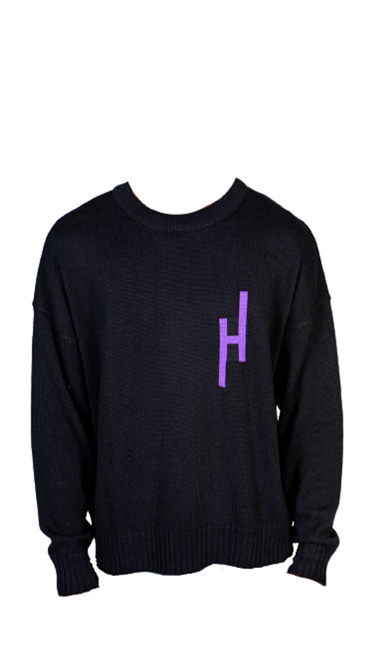 Mechali Black And Purple Sweater