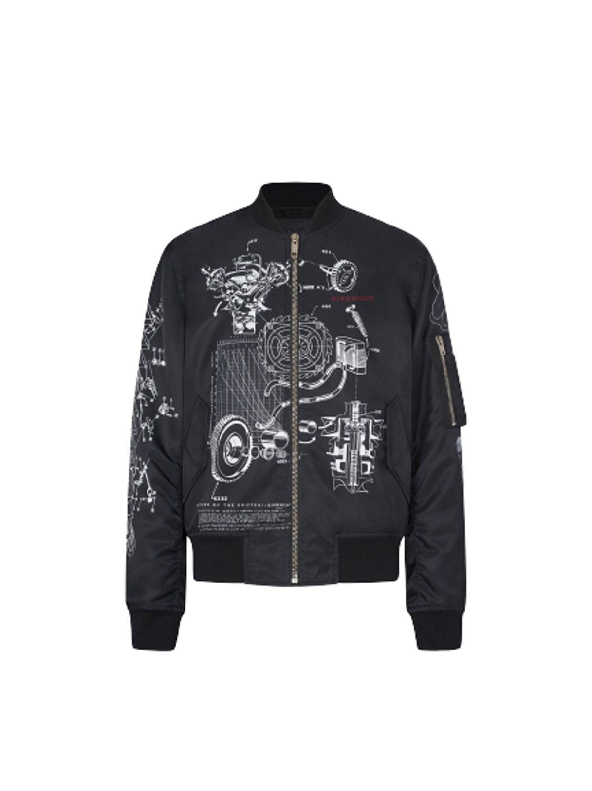 Givenchy Schematics Nylon Bomber