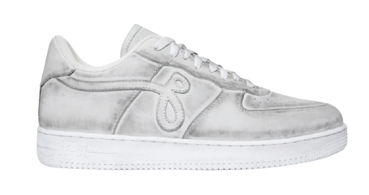 John Geiger Hand Distressed Suede Sneakers