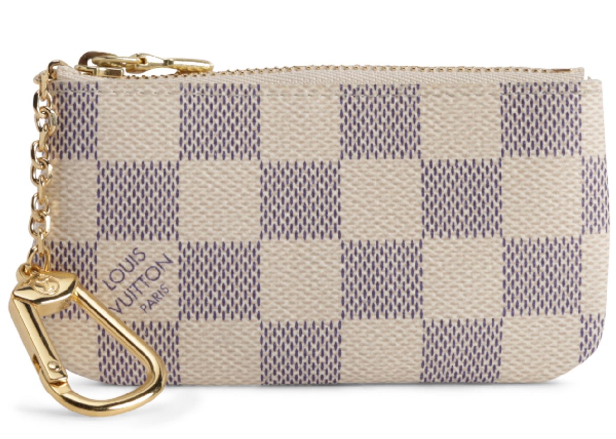 Louis Vuitton Key Pouch Damier Azur White/blue