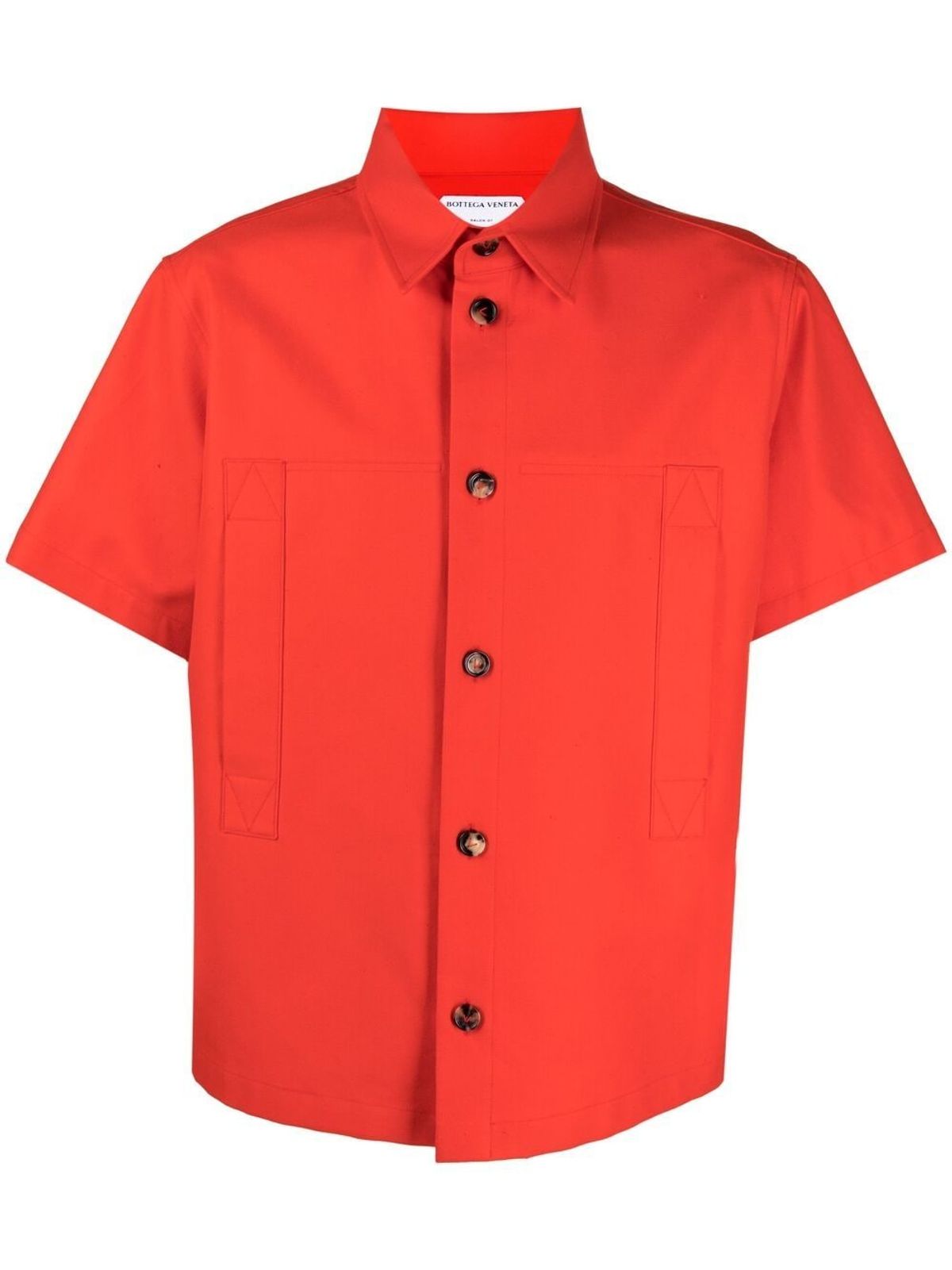Bottega Veneta Slit Pocket Short Sleeve Red Shirt