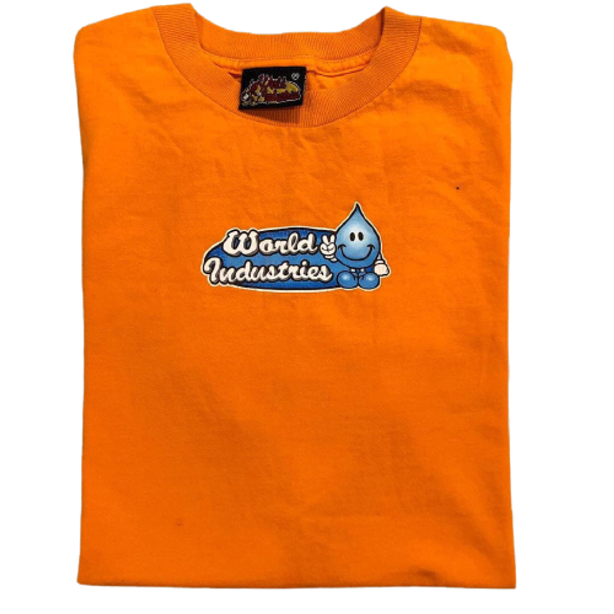 World Industries Vintage 90's Orange T-Shirt | WHAT'S ON THE STAR?