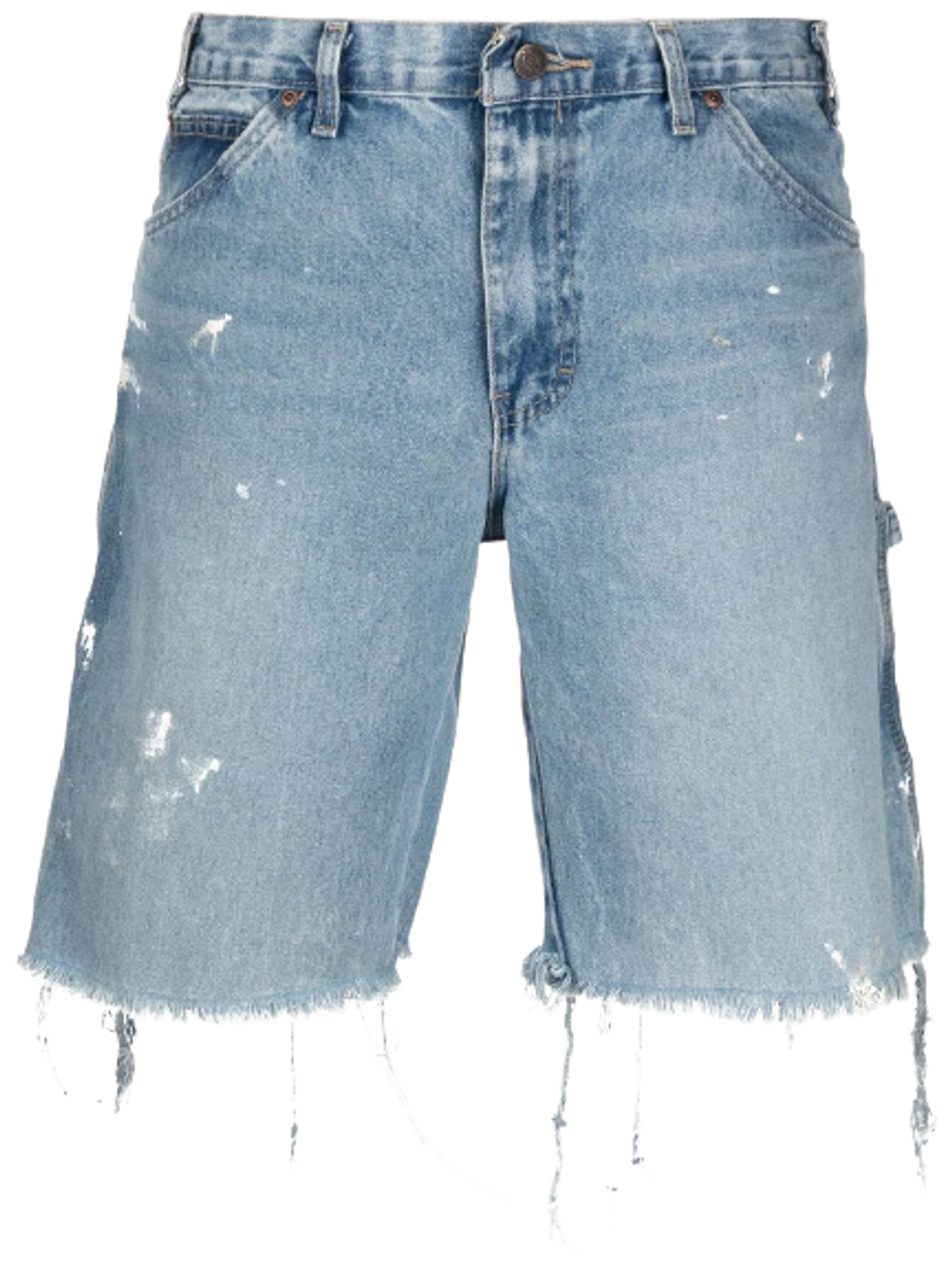 Gallery Dept. Distressed Finish Blue Denim Shorts