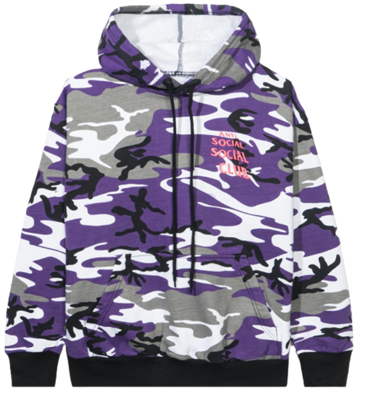 Anti Social Social Club True Colors Purple Camo Hoodie