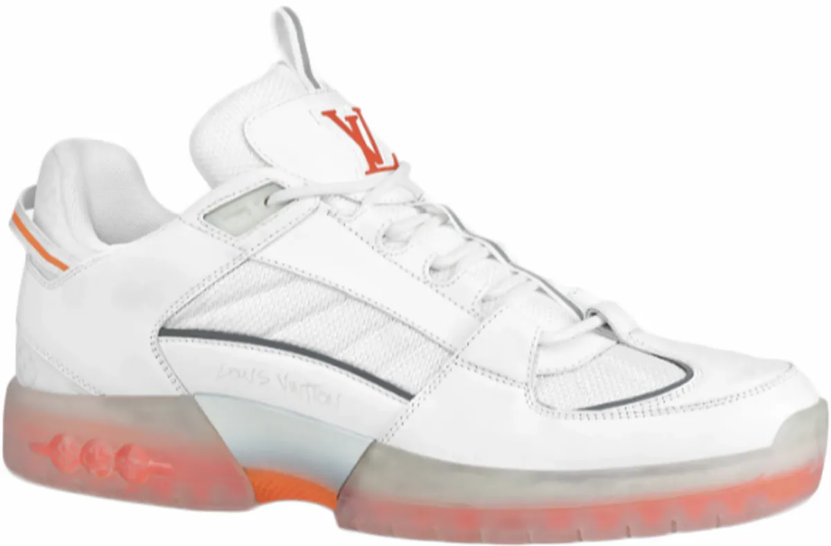 Louis Vuitton View White Orange Sneakers