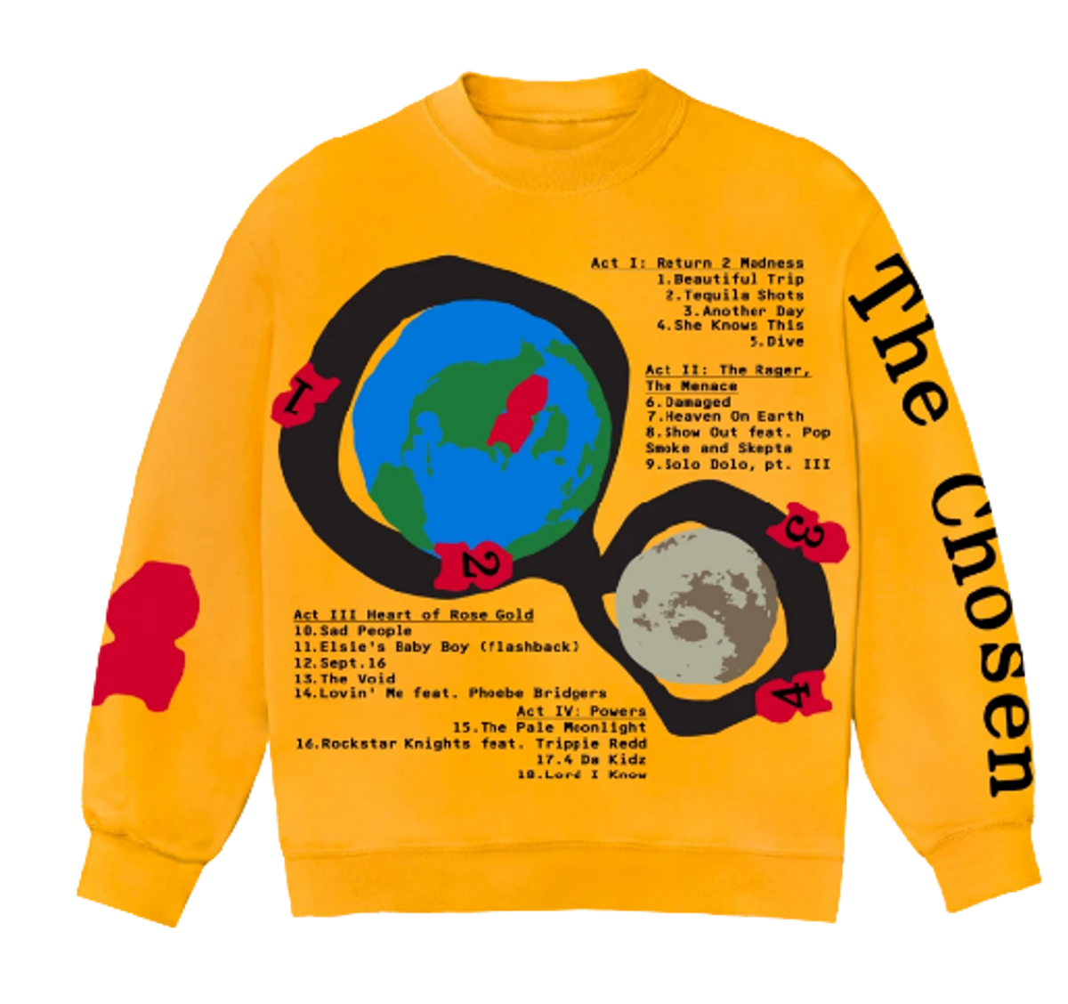 Cactus Plant Flea Market × Kid Cudi Merch Beautiful Trip Crewneck Sweatshirt