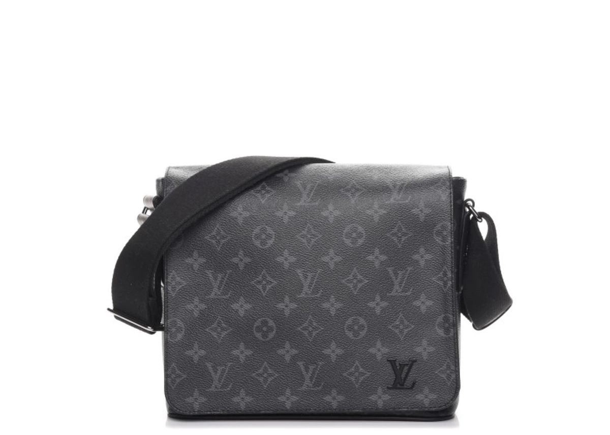 Louis Vuitton Messenger Bag District Monogram Eclipse PM Noir Black in