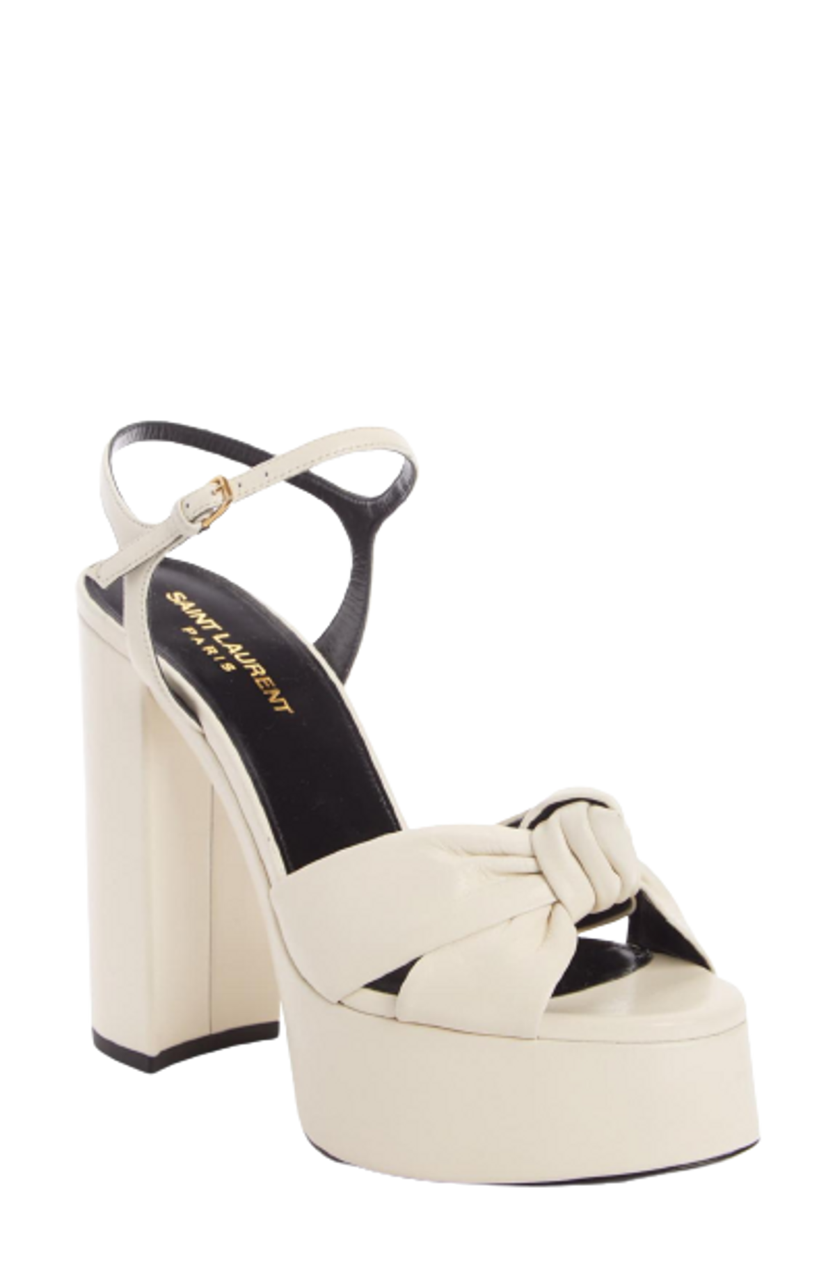 Saint Laurent Bianca Leather Platform Sandals