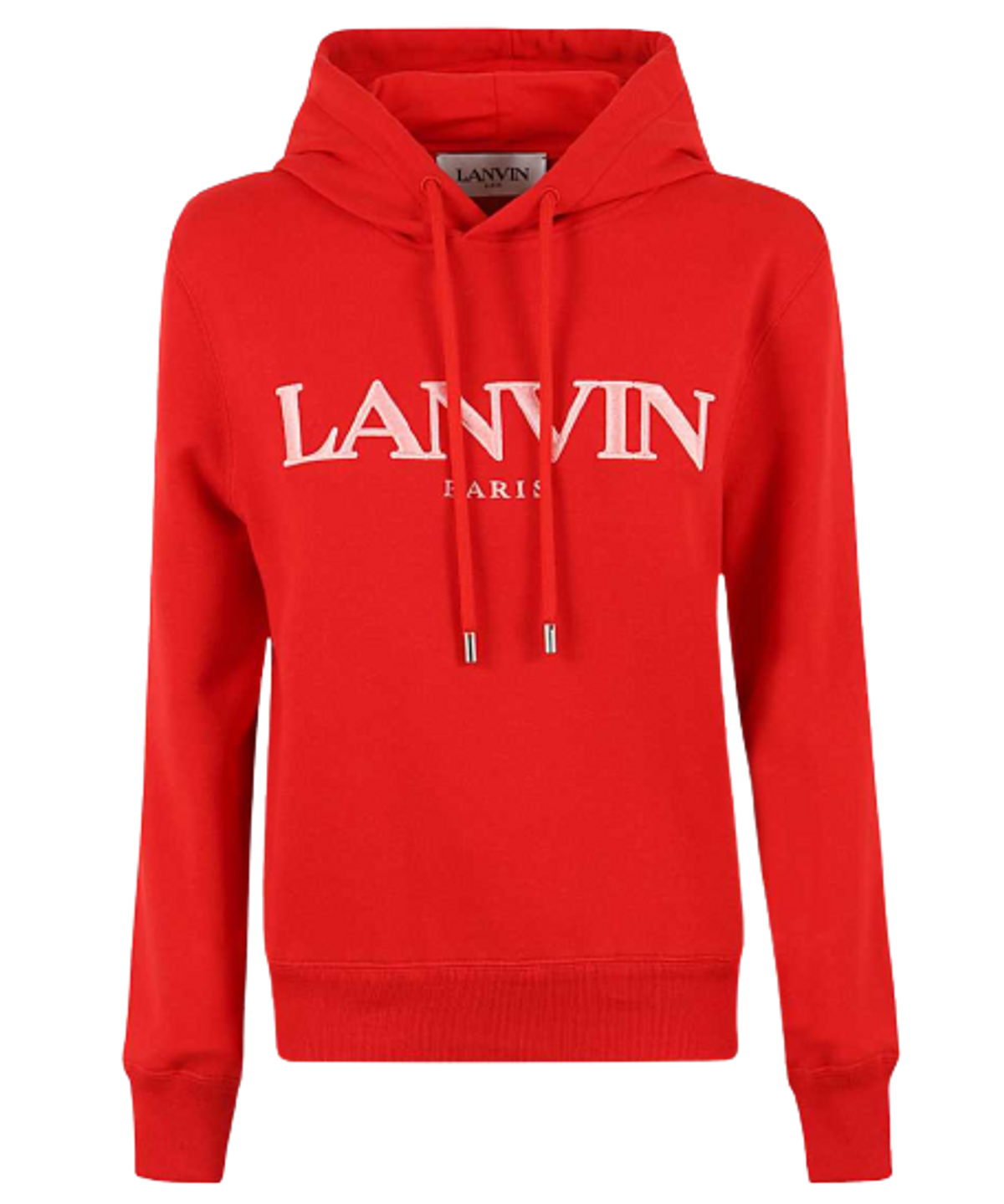 Lanvin Embroidered Red Hoodie