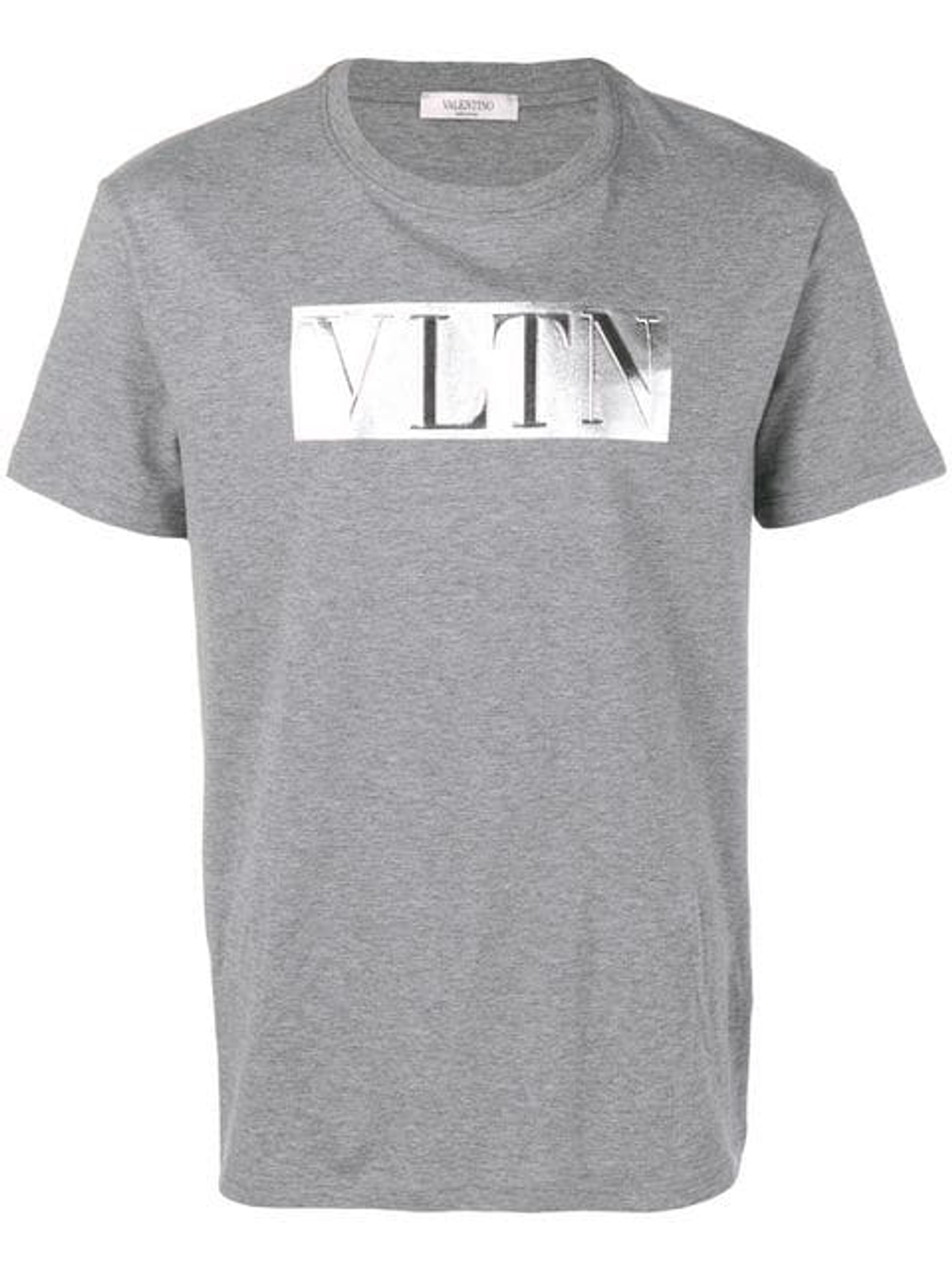 Valentino Embossed Logo Cotton Grey T-Shirt