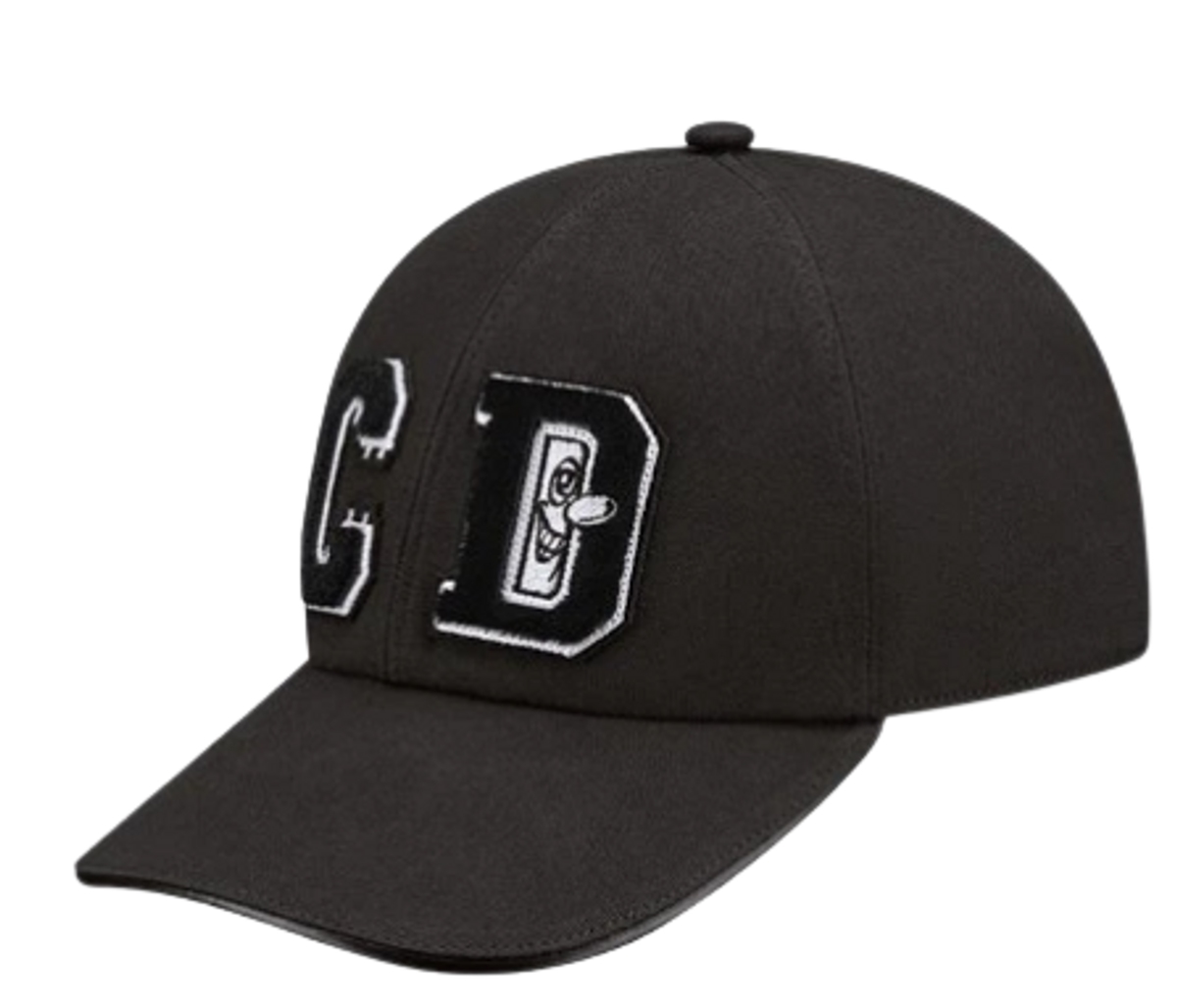 Dior × Kenny Scharf Black Cotton Canvas Cap
