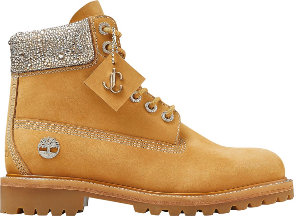 Timberland × Jimmy Choo Premium Wheat Crystal Boots