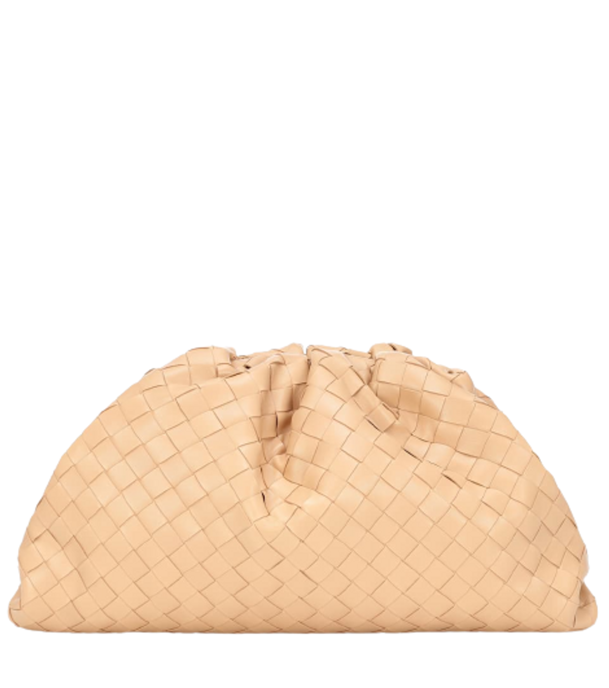 Bottega Veneta Pouch Intrecciato Leather Clutch