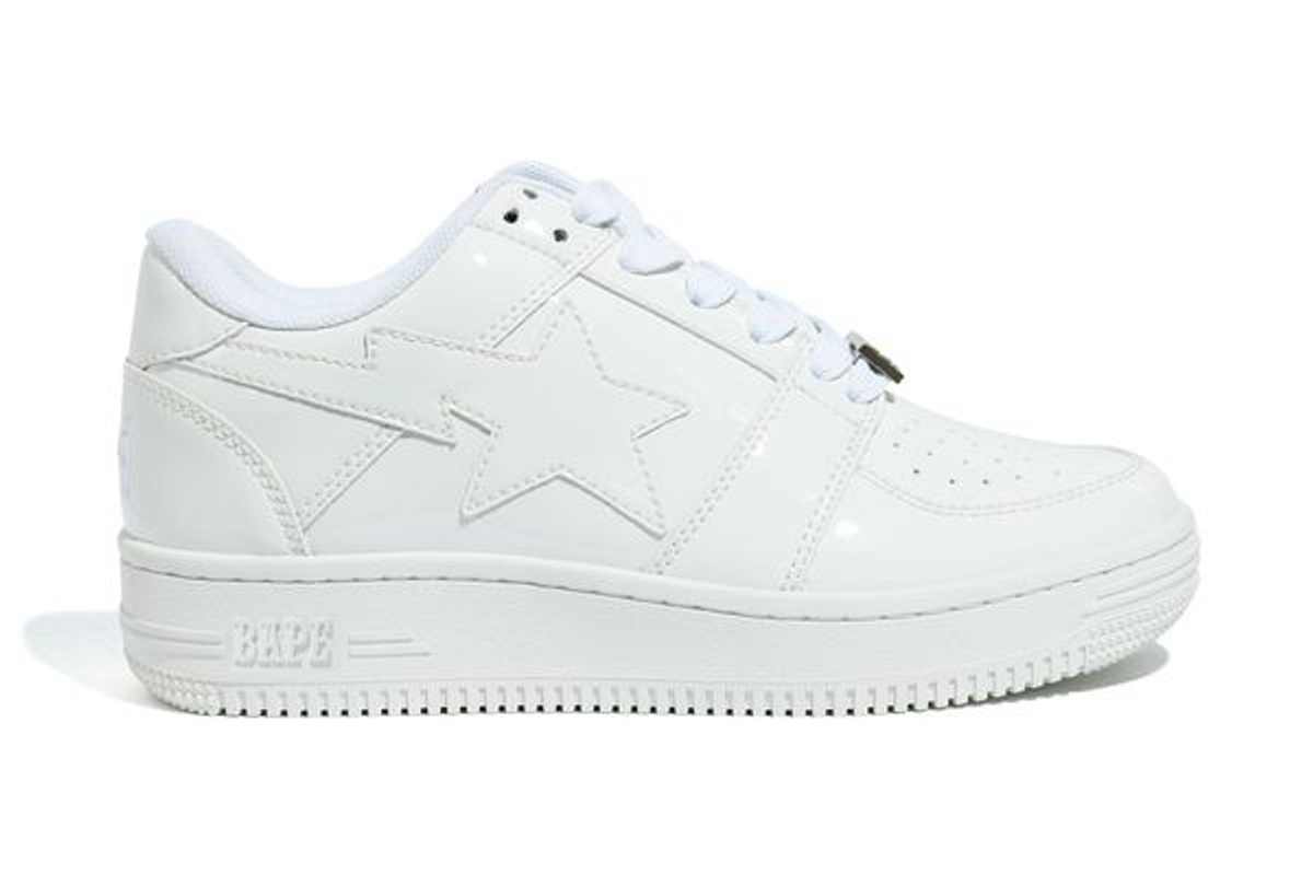 Bape Patent White Sneakers