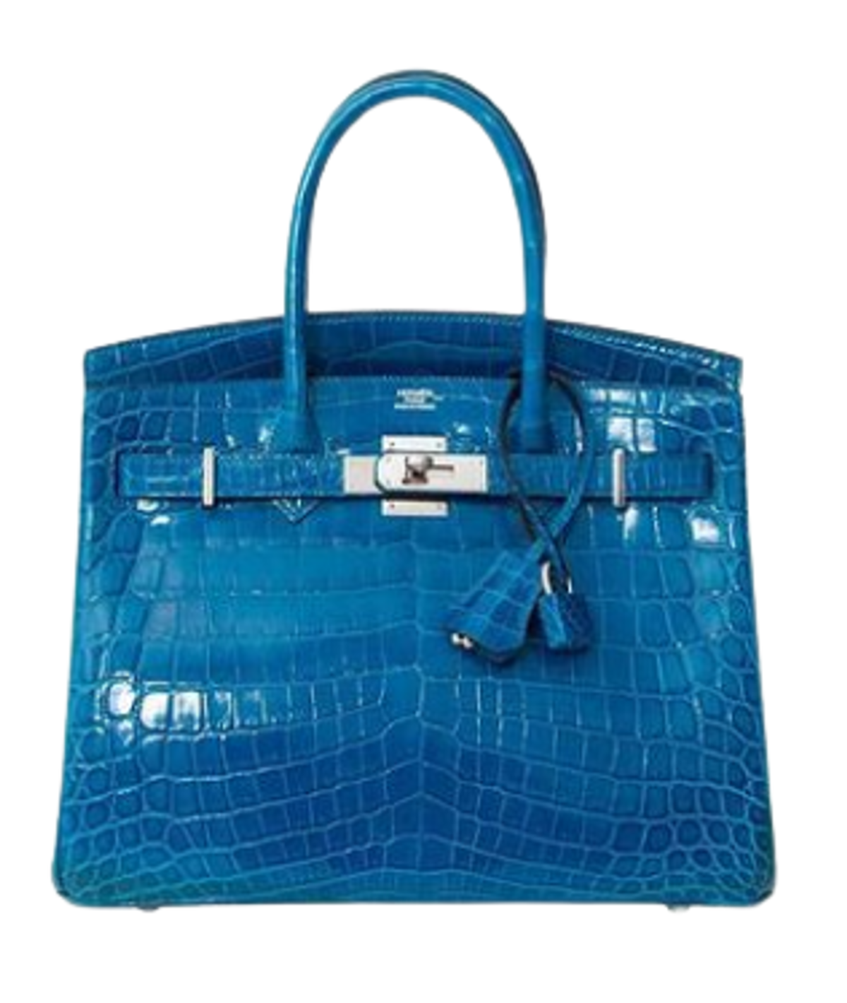 Hermes Birkin 30 Blue Izmir Crocodile Niloticus Bag