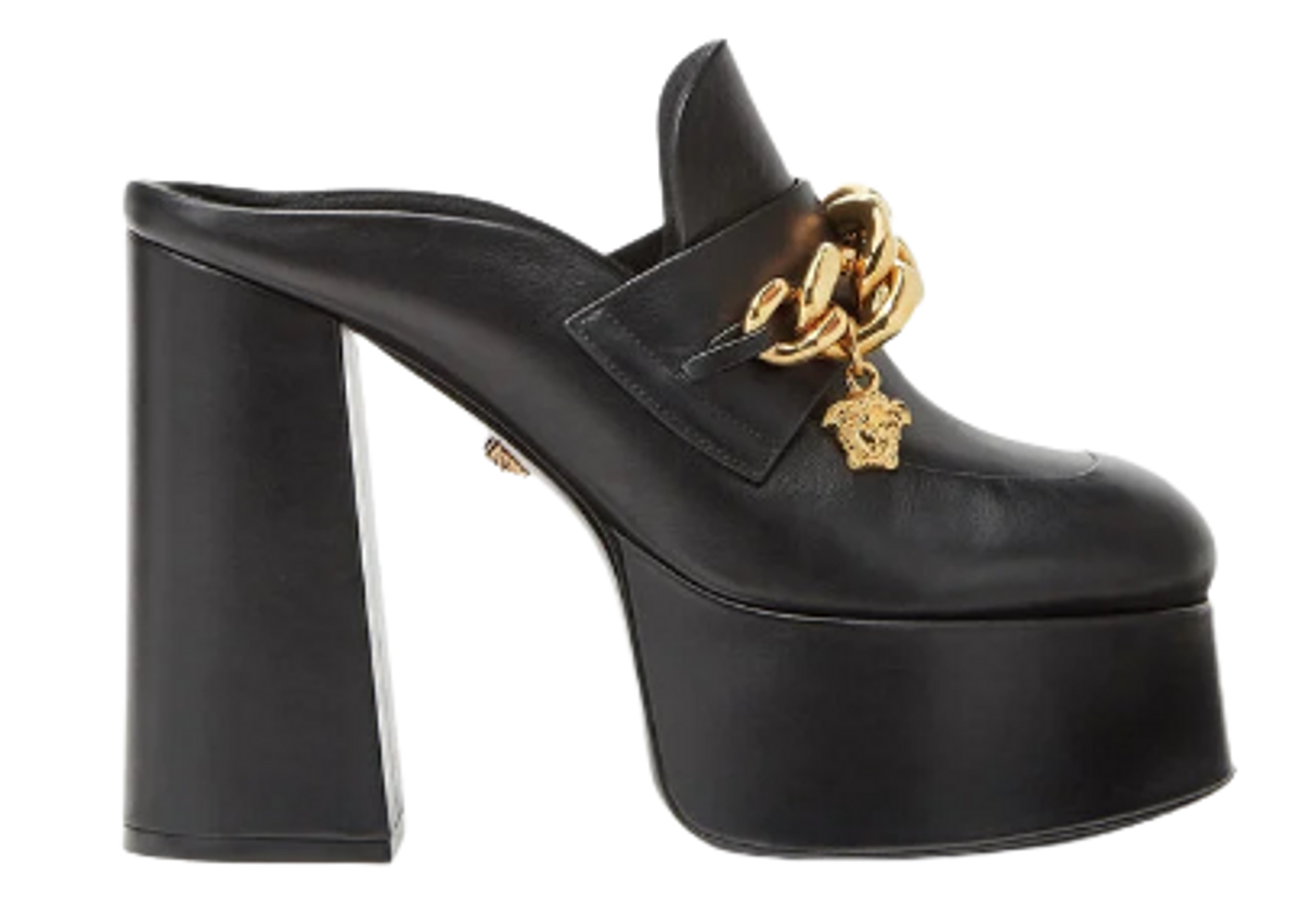 Versace Medusa Chain Platform Loafers