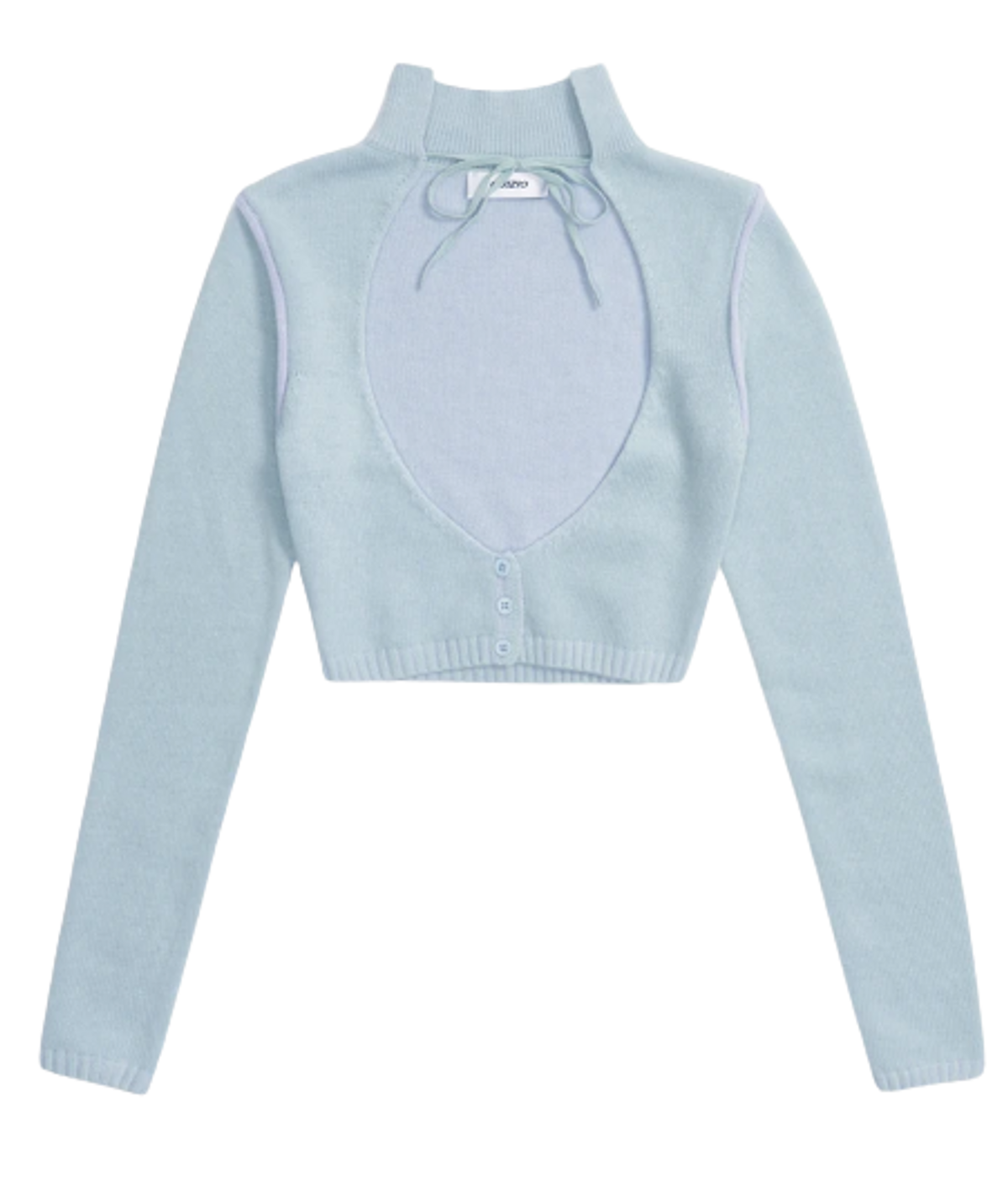 Danielle Guizio Knit Geo Cut Out Cardigan