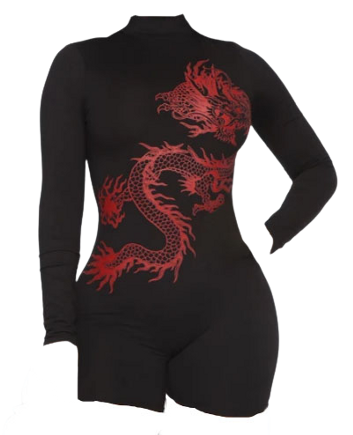FashionNova Beijing Babe Black Romper
