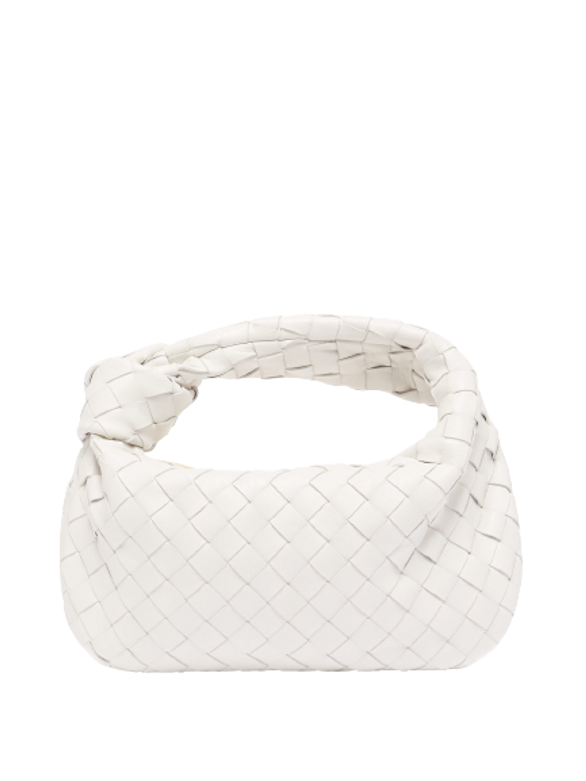 Bottega Veneta Jodie Mini Intrecciato Leather White Bag