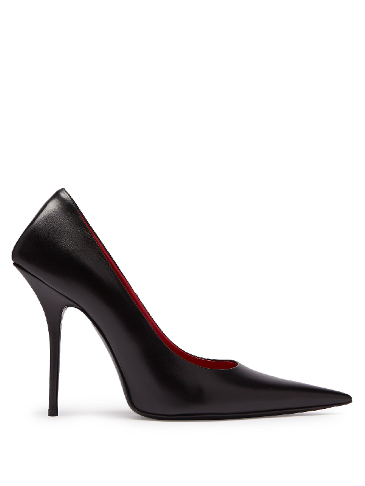 Balenciaga Square Knife Leather Black Pumps