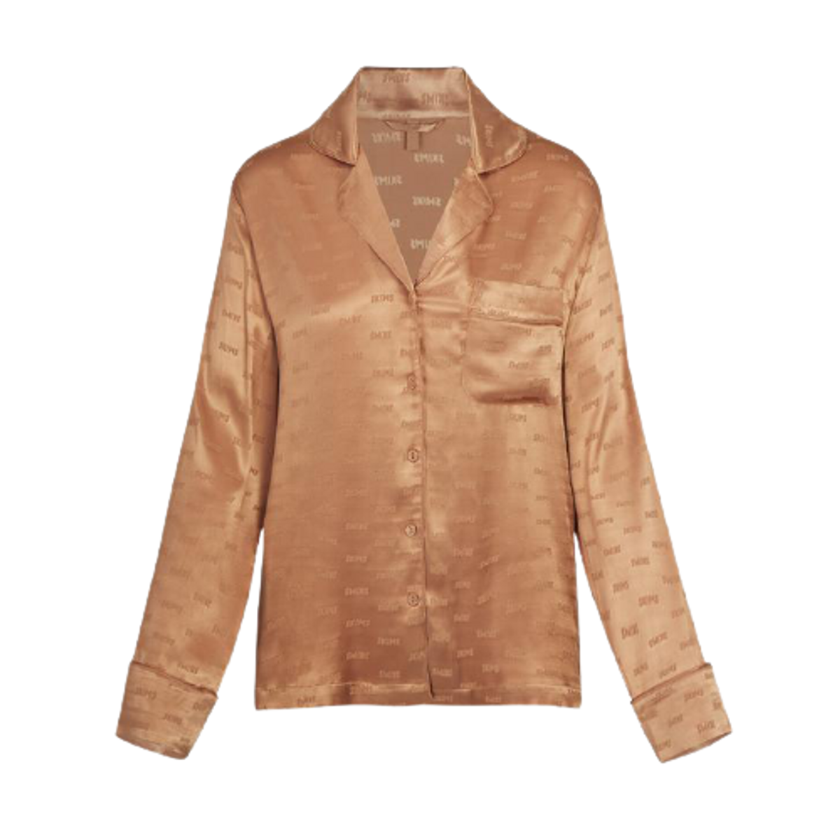 Skims Jacquard Button Up Sleep Ochre