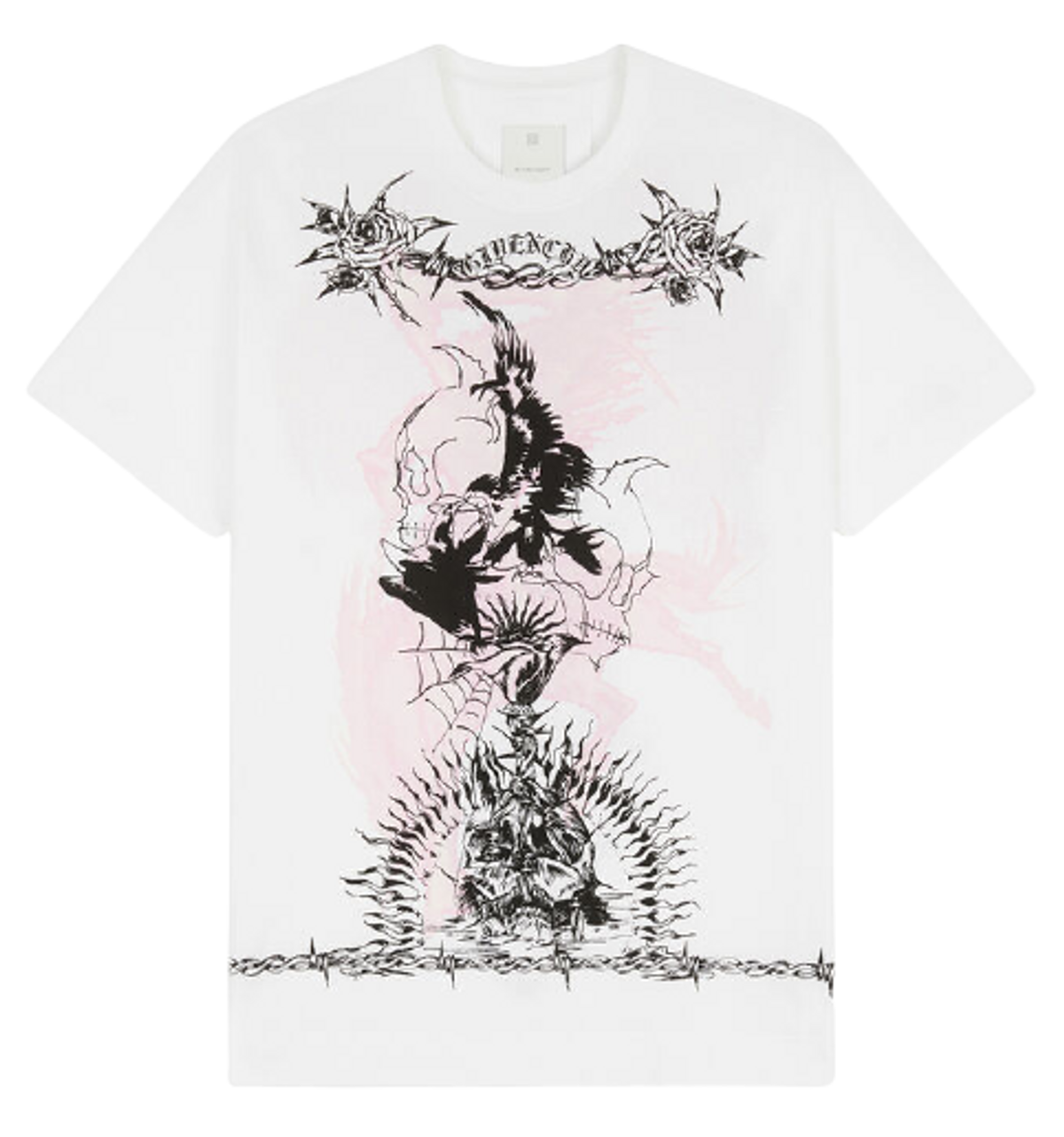 Givenchy Gothic Printed Oversized T-Shirt