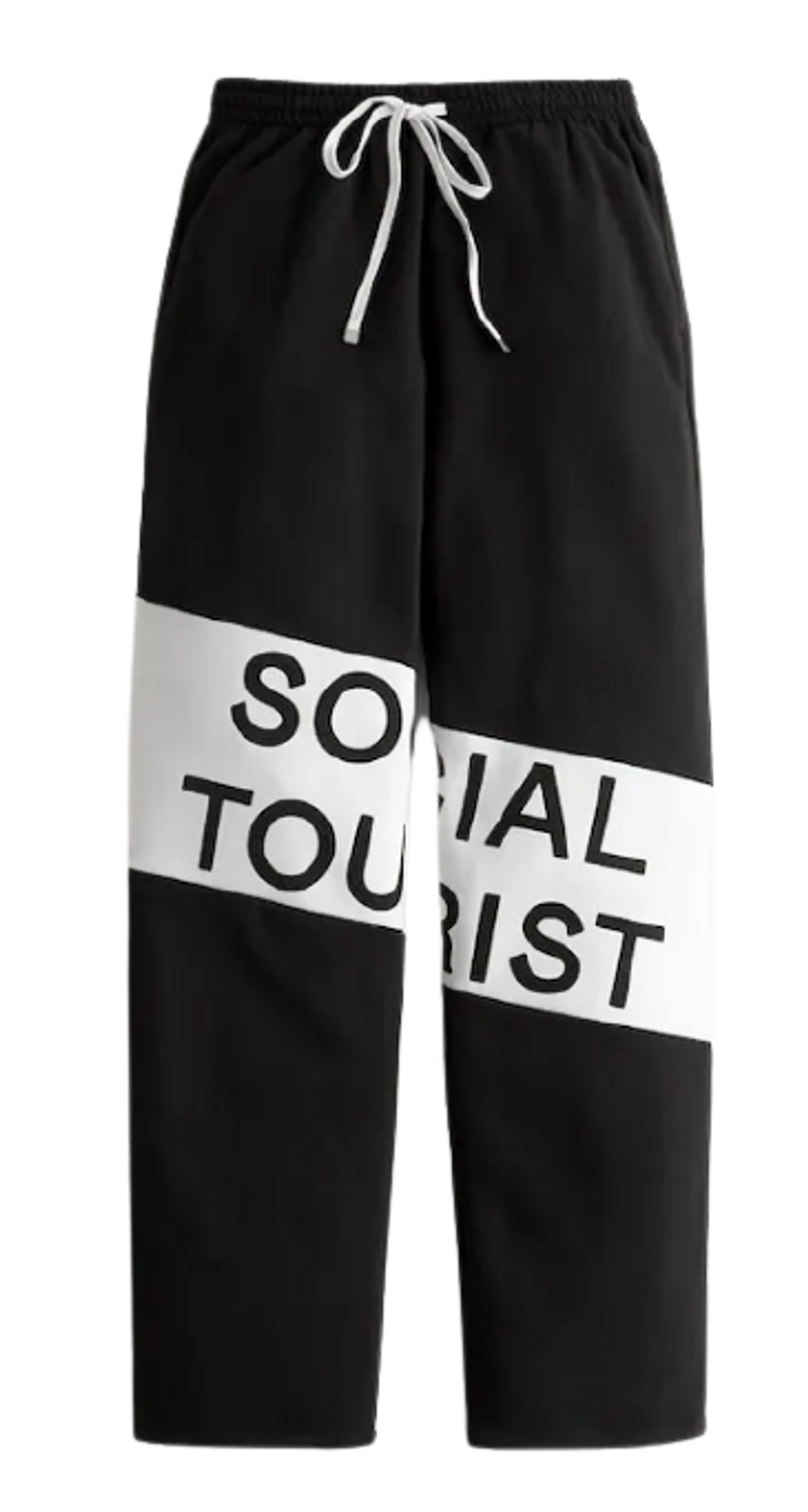 Social Tourist Logo Black White Sweatpants