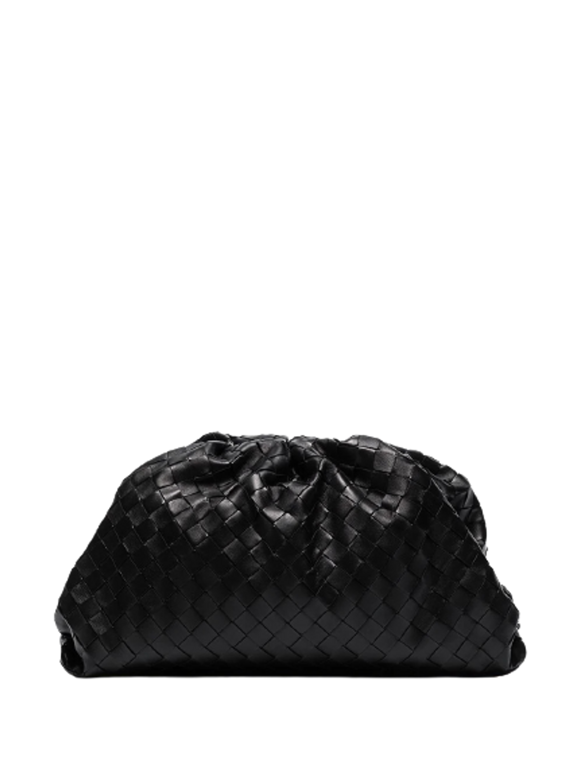 Bottega Veneta The Intrecciato Pouch Clutch Black Bag