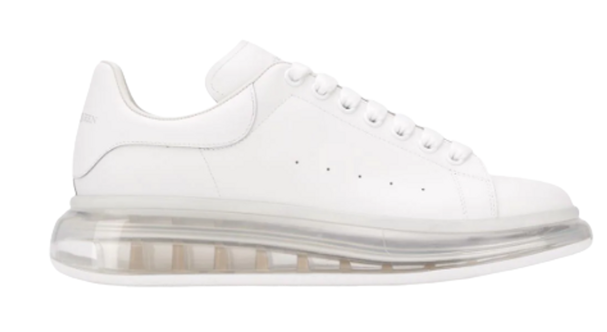 Alexander McQueen Oversized Gel Sole Leather Platform Sneakers