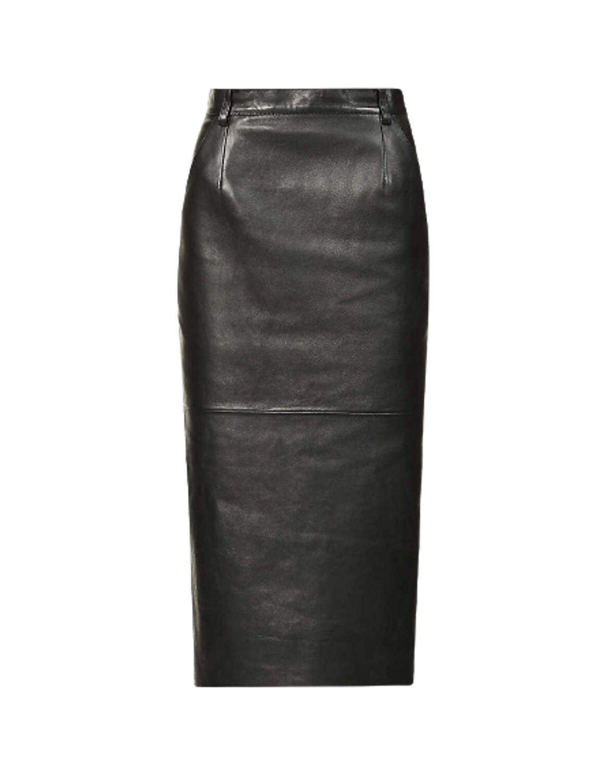 Magda Butrym High Rise Leather Midi Skirt