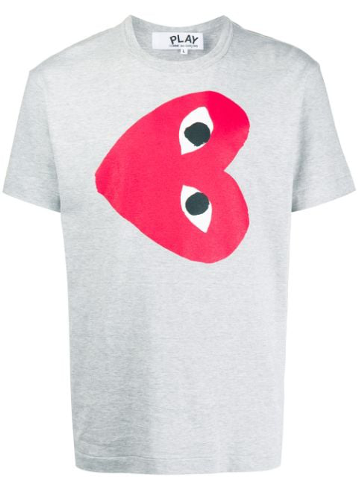 Comme Des Garcons Heart Print Crew Neck T-shirt